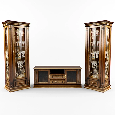 Elegant Verdi Lounge 3D model image 1 
