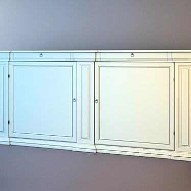 Elegant Dresser 3D model image 1 