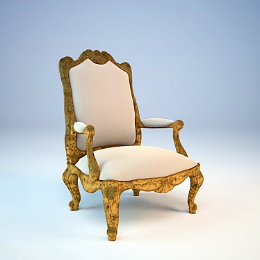 Elegant Classic Armchair 3D model image 1 