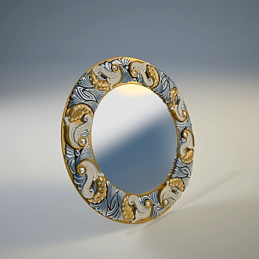 Round Wall Mirror 3D model image 1 