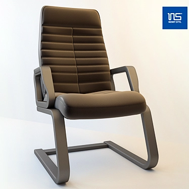 Graphite Ergonomic Chair 3D model image 1 