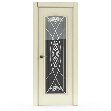 Classic Glass Door 3D model image 1 