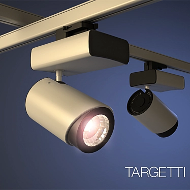 Targetti LEDO Compact Hit: Italian Rail-Mounted Luminaire 3D model image 1 