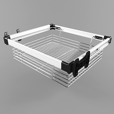 Space-Saving Pull-Out Basket 3D model image 1 