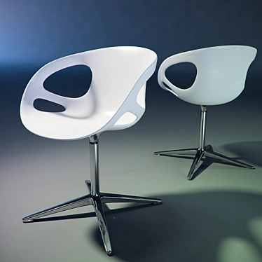 Elegant White Chair: Simply Sophisticated 3D model image 1 