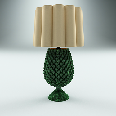 Marble Pineapple Table Lamp 3D model image 1 