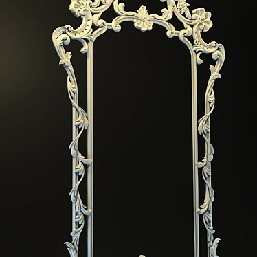 Elegant Reflection: Modern Mirror 3D model image 1 