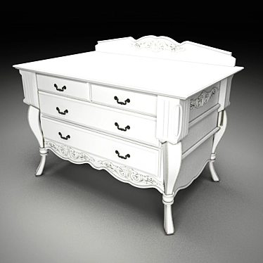 Classic Chest of Drawers 3D model image 1 