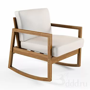 Cozy Living Armchair 3D model image 1 