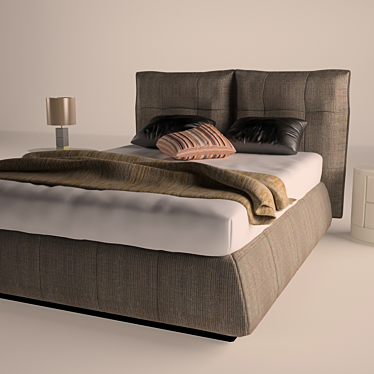 Cozy Dream Bed 3D model image 1 