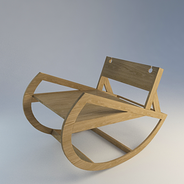 Modern Rocking Chair 3D model image 1 