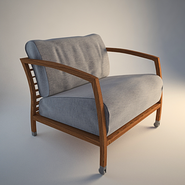 Elegant Jon Gasca Armchair 3D model image 1 