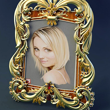 Jeweled Photo Frame 3D model image 1 