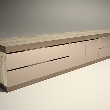 Longhi Aspen - Light Oak Finish 3D model image 1 