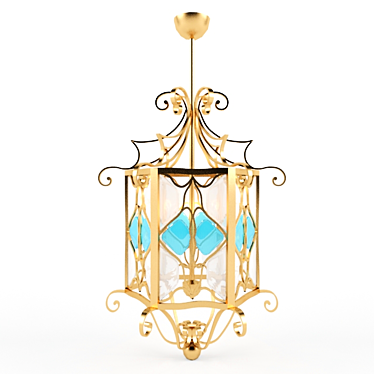 Elegant Glow: Modern Lamp 3D model image 1 