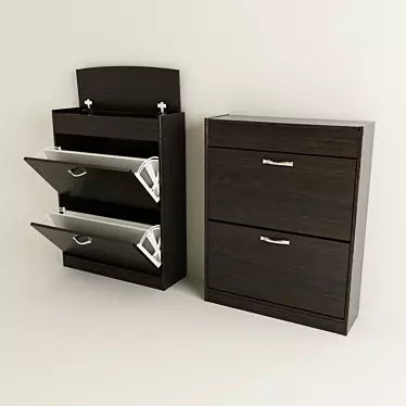 Organize and Store with Ease: Shoe Cabinet 3D model image 1 