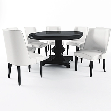 Elegant Maxwell Dining Table 3D model image 1 