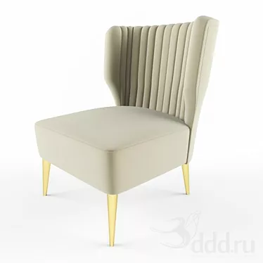 BRABBU Bakairi Slide Dining Chair 3D model image 1 