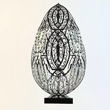 Elegance Collection Glass Egg 3D model image 1 