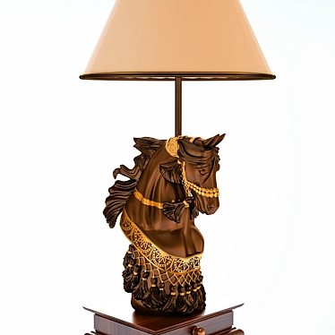 Imperial Horse Table Lamp 3D model image 1 