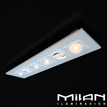 Milan Marc Ceiling Light 3D model image 1 