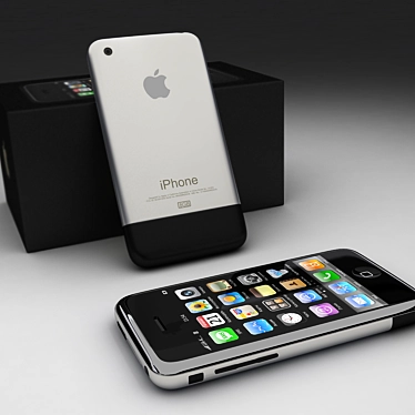 Classic iPhone 2G: Revolutionary Tech 3D model image 1 