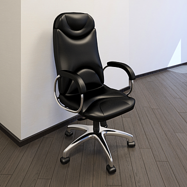 Sleek Sparta Chrome Steel 3D model image 1 