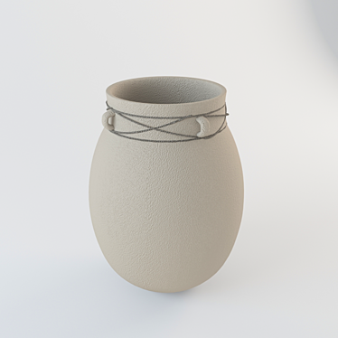 Moroccan Clay Pitcher | Decorative Tree Planter 3D model image 1 