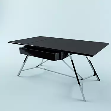 Elegant Black Russian Table 3D model image 1 