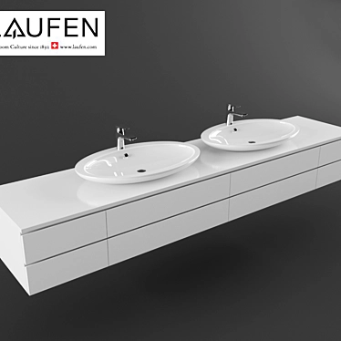 Sleek Elegance: LAUFEN ILBAGNOALESSI ONE 3D model image 1 