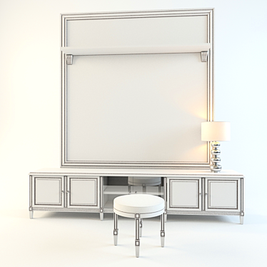 Patina TV Wall Unit 3D model image 1 