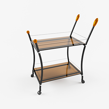 Foldable "Polo" Serving Table 3D model image 1 