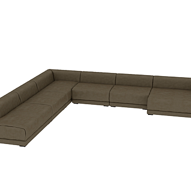 Sleek Modular Sofa: Baxter/Rafael 3D model image 1 