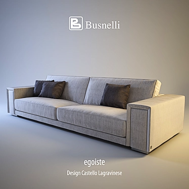 Luxury Egoiste Sofa by Busnelli 3D model image 1 