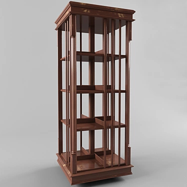 360 Swivel Bookshelf: Animainterno's Stylish and Functional Storage Solution 3D model image 1 