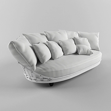 Elegant Meritalia Eloisa Chair 3D model image 1 