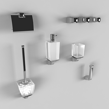 Dornbracht Square Bathroom Accessories 3D model image 1 