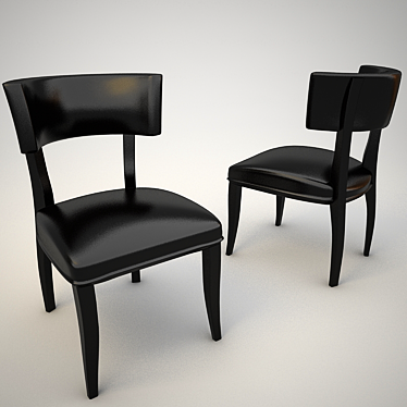 Sleek Seating Solution 3D model image 1 