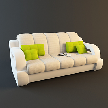 Luna Sofa: Modern Comfort and Style 3D model image 1 