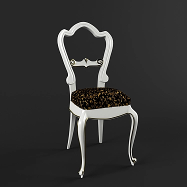 Elegant White Chair 3D model image 1 