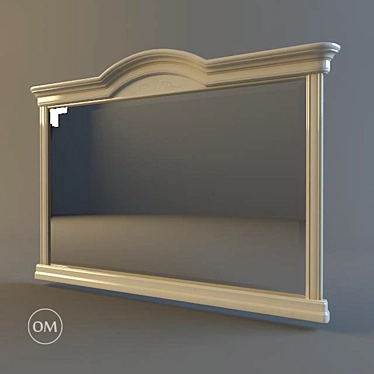 Floriana Beige Mirror 3D model image 1 