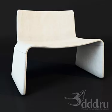 Porada Olivia: Stylish Armchair with Included Maps 3D model image 1 