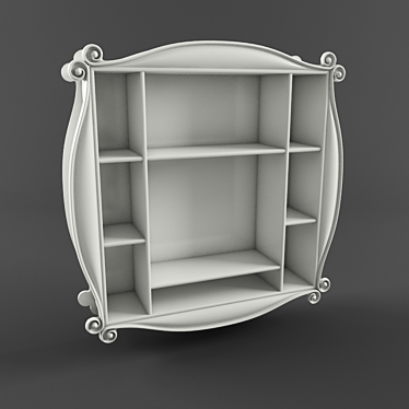 Floating Bookshelf 3D model image 1 