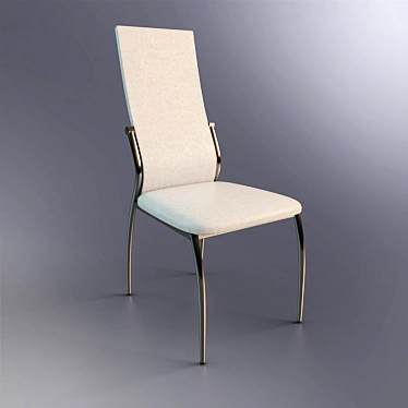 Modern Design Velvet Chair 3D model image 1 