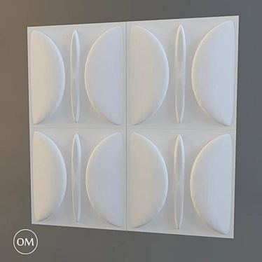 Title: Eco Bamboo 3D Wall Panel 3D model image 1 