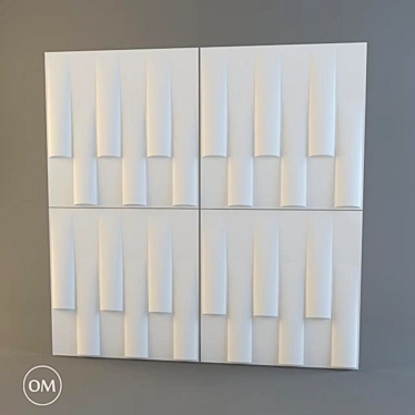 Bamboo Eco Panels: OM 3D Wall Art 3D model image 1 