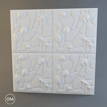 Eco Bamboo Wall Panel 3D model image 1 