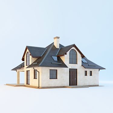 
Rustic Dream Cottage 3D model image 1 