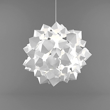 Minimalist NaCl Pendant Light 3D model image 1 