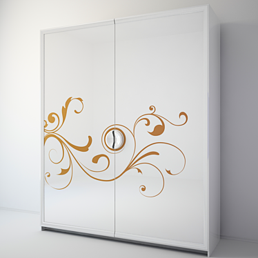 Sliding Wardrobe with Texture 3D model image 1 